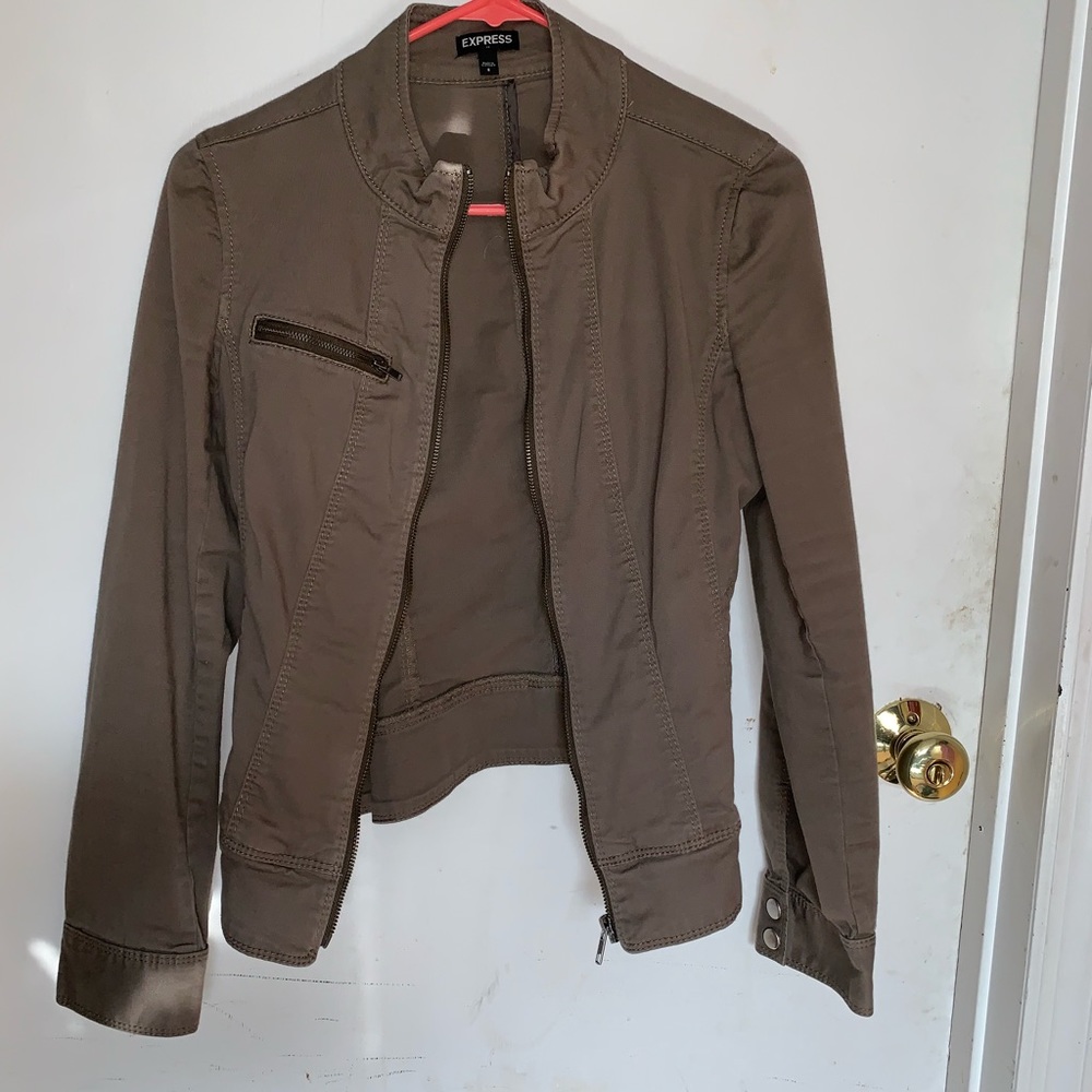 Express olive green jacket